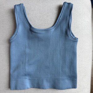 Kids Athleta Girl Crop Tank. Dark blue, size XS (6)